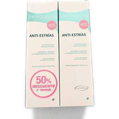 TROFOLASTIN Duplo Anti-estrias 250ml+250ml, Blanco TROFOLASTIN Duplo Anti-estrias 250ml+250ml, Blanco