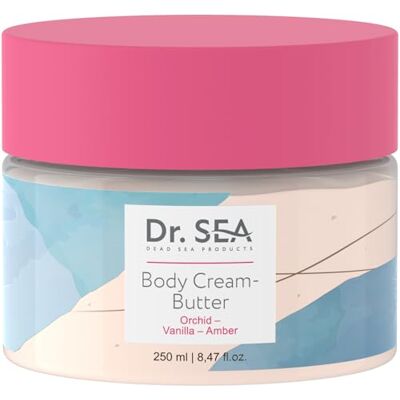 DR. SEA Manteca Corporal Ultra-Nutritiva con Orquídea, Vainilla & Ámbar Hidratación Intensa & Brillo Satinado Textura Rica & Fundente 250ml DR. SEA Manteca Corporal Ultra-Nutritiva con Orquídea, Vainilla & Ámbar Hidratación Intensa & Brillo Satinado Textura Rica & Fundente 250ml