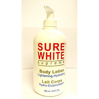 Sure White Body Lotion Toning/Hydrating 500 ML, Negro, Estandar Sure White Body Lotion Toning/Hydrating 500 ML, Negro, Estandar