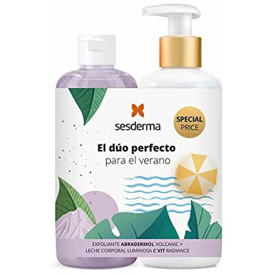 SESDERMA C-Vit radiance leche corporal + abradermol volcanic exfoliante 2 unidades, 1 item SESDERMA C-Vit radiance leche corporal + abradermol volcanic exfoliante 2 unidades, 1 item