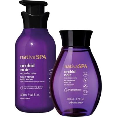 O Boticário Nativa SPA Orquídea Noire Loción 400ml + Aceite 200ml O Boticário Nativa SPA Orquídea Noire Loción 400ml + Aceite 200ml