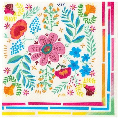 Talking Tables Servilletas de papel florales coloridas bohemias Servilletas desechables suaves para comedor de verano, barbacoa, picnic, cumpleaños de niños, fiesta de Encanto, festival, decoupage a Talking Tables Servilletas de papel florales coloridas bohemias Servilletas desechables suaves para comedor de verano, barbacoa, picnic, cumpleaños de niños, fiesta de Encanto, festival, decoupage a