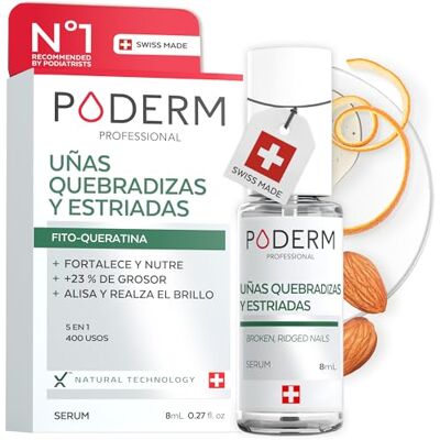 PODERM UÑAS FRÁGILES, RAYADAS Y DEBILITADAS Tratamiento con plantas reparadoras, fortificantes, revitalizantes y nutritivas Cuidado profesional pie/mano Fácil & rápido Hecho en Suiza PODERM UÑAS FRÁGILES, RAYADAS Y DEBILITADAS Tratamiento con plantas reparadoras, fortificantes, revitalizantes y nutritivas Cuidado profesional pie/mano Fácil & rápido Hecho en Suiza