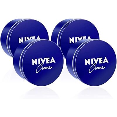 NIVEA Creme Crema Hidratante Corporal y Facial Hidratación Intensiva Crema Universal, Multiusos para Toda la Familia Piel Suave e Hidratada Uso Diario Todo Tipo de Piel Pack de 4x 250 ml NIVEA Creme Crema Hidratante Corporal y Facial Hidratación Intensiva Crema Universal, Multiusos para Toda la Familia Piel Suave e Hidratada Uso Diario Todo Tipo de Piel Pack de 4x 250 ml