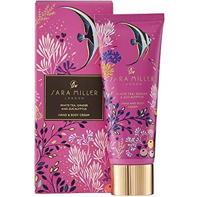 Sara Miller London Sara Miller Beauty Underwater Spa Crema para manos y cuerpo de té blanco, jengibre y eucalipto, 75 ml Sara Miller London Sara Miller Beauty Underwater Spa Crema para manos y cuerpo de té blanco, jengibre y eucalipto, 75 ml