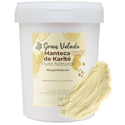 GRAN VELADA Manteca de Karité Natural 250 ml 100% Pura Hidratante y Antiinflamatoria Ideal para Cosméticos Caseros y Cuidado de la Piel GRAN VELADA Manteca de Karité Natural 250 ml 100% Pura Hidratante y Antiinflamatoria Ideal para Cosméticos Caseros y Cuidado de la Piel