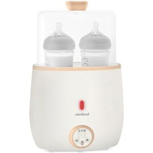 Miniland Warmy Twin Calienta Biberones y Esterilizador, Calentador Rápido de Alimentos para Bebés 2-en-1, Calentador con Pantalla Digital Control Preciso Temperatura para Leche Materna (Beige) Miniland Warmy Twin Calienta Biberones y Esterilizador, Calentador Rápido de Alimentos para Bebés 2-en-1, Calentador con Pantalla Digital Control Preciso Temperatura para Leche Materna (Beige)