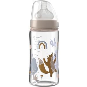 nip 35.064 Weithalsflasche Chica vidrio con gran cuello de botella pezón grupo de silicona 0 leche, 240 ml nip 35.064 Weithalsflasche Chica vidrio con gran cuello de botella pezón grupo de silicona 0 leche, 240 ml