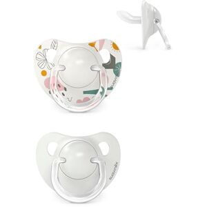 SUAVINEX , Pack de 2 Chupetes con Tetina Anatómica de Silicona SX Pro, para Bebés 0-6 Meses, Chupete para Recién Nacido, con Tetina más Plana y Flexible, Walk Gris SUAVINEX , Pack de 2 Chupetes con Tetina Anatómica de Silicona SX Pro, para Bebés 0-6 Meses, Chupete para Recién Nacido, con Tetina más Plana y Flexible, Walk Gris