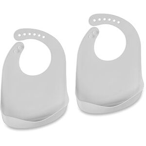 Relaxdays 2 Baberos de Silicona para Bebé, Bolsillo, Sin BPA, Aptos Lavavajillas, 30 x 23 x 1,5 cm, Gris Claro Relaxdays 2 Baberos de Silicona para Bebé, Bolsillo, Sin BPA, Aptos Lavavajillas, 30 x 23 x 1,5 cm, Gris Claro
