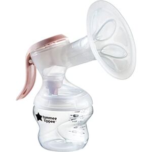 Tommee Tippee Made for Me Sacaleches Manual Individual, Succión Potente, Cómodo y Natural, asa Ergonómica, Extractor de Leche Materna Silencioso y Portátil, Biberón Incluido