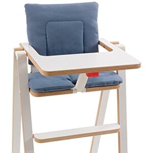 SUPAflat Supa GmbH SUPA Cojín para silla alta infantil (suave, 100% algodón, fácil de limpiar, terciopelo azul), color azul SUPAflat Supa GmbH SUPA Cojín para silla alta infantil (suave, 100% algodón, fácil de limpiar, terciopelo azul), color azul