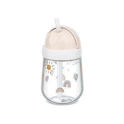 Mepal , Taza con Pajita Mio, Taza de aprendizaje para bebés a partir de 9 meses, Anti-derrames, Apta para el lavavajillas, 300 ml, Sunshine & Rainbow Mepal , Taza con Pajita Mio, Taza de aprendizaje para bebés a partir de 9 meses, Anti-derrames, Apta para el lavavajillas, 300 ml, Sunshine & Rainbow