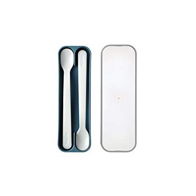 Mepal Juego de 2 Cucharas para Bebé Deep Blue Cuchara Larga para Comida Hervial Apto para Lavavajillas Mepal Juego de 2 Cucharas para Bebé Deep Blue Cuchara Larga para Comida Hervial Apto para Lavavajillas