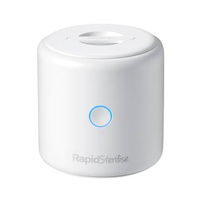 Nuby RapidSterilise Esterilizador UV portátil, hecho para RapidCool 70 usos por carga Apagado automático Mata el 99.9% de las bacterias (blanco) Nuby RapidSterilise Esterilizador UV portátil, hecho para RapidCool 70 usos por carga Apagado automático Mata el 99.9% de las bacterias (blanco)