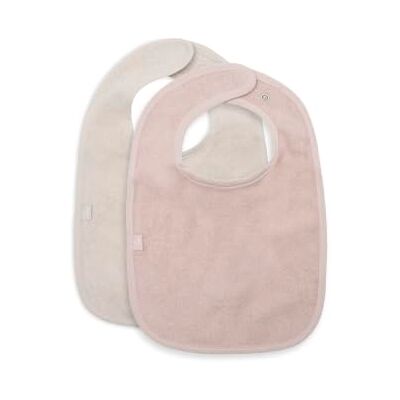 Jollein Baberos de felpa para bebé Paquete de 2 Lavables Silk Rose/Sand Jollein Baberos de felpa para bebé Paquete de 2 Lavables Silk Rose/Sand