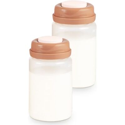 Béaba Beaba, lote de 2 botellas de recogida y conservación de leche materna, compatibles con Milk Cooler Refoideur nómada Beaba, refrigerador/congelador, graduadas, 2 x 240 ml Béaba Beaba, lote de 2 botellas de recogida y conservación de leche materna, compatibles con Milk Cooler Refoideur nómada Beaba, refrigerador/congelador, graduadas, 2 x 240 ml
