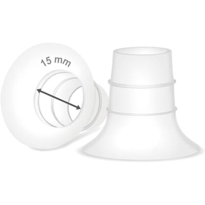 Maymom insertos de embudo 15 mm compatible con Medela y embudos de 24 mm Spectra Momcozy Willow; reduce de 24 mm a 15 mm; 2 piezas Maymom insertos de embudo 15 mm compatible con Medela y embudos de 24 mm Spectra Momcozy Willow; reduce de 24 mm a 15 mm; 2 piezas