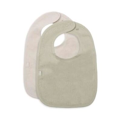 Jollein Baberos de felpa para bebé Paquete de 2 Lavables Soft Matcha/Sand Jollein Baberos de felpa para bebé Paquete de 2 Lavables Soft Matcha/Sand