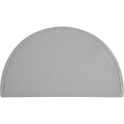 Relaxdays Mantel Individual para Niños con Diseño de Medialuna, Antideslizante, Lavable, 41,5 x 24 cm, Gris Claro Relaxdays Mantel Individual para Niños con Diseño de Medialuna, Antideslizante, Lavable, 41,5 x 24 cm, Gris Claro