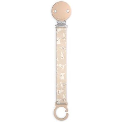 SUAVINEX , Chupetero de Tela para Bebés, Cinta con Diseño a Doble Cara, Cadena Chupete Bebé, Sujeta Clip con Pinza, para Chupetes con Anilla. +0 Meses, Apto Recién Nacido, Wonder Conejitos Beige SUAVINEX , Chupetero de Tela para Bebés, Cinta con Diseño a Doble Cara, Cadena Chupete Bebé, Sujeta Clip con Pinza, para Chupetes con Anilla. +0 Meses, Apto Recién Nacido, Wonder Conejitos Beige