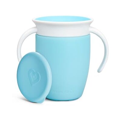 Munchkin Taza antigoteo Miracle 360º con asas y tapa 200ml Azul Munchkin Taza antigoteo Miracle 360º con asas y tapa 200ml Azul