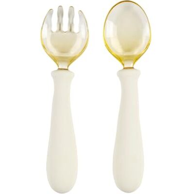Nattou Cubiertos Bebé Silicona – Cuchara y Tenedor Ergonómicos – Sin BPA – Alimentación Infantil 8+ Meses – 12 cm Nattou Cubiertos Bebé Silicona – Cuchara y Tenedor Ergonómicos – Sin BPA – Alimentación Infantil 8+ Meses – 12 cm