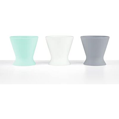 Ingenuity Soporte manos libres Bokee para biberones: prepara el biberón o vaso de tu bebé con una sola mano, para bebés de todas las edades, color gris Ingenuity Soporte manos libres Bokee para biberones: prepara el biberón o vaso de tu bebé con una sola mano, para bebés de todas las edades, color gris