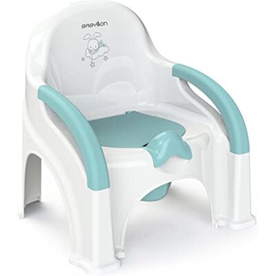 BABYLON Orinal Infantil tapa+cubo, desde 1 año, Blanco BABYLON Orinal Infantil tapa+cubo, desde 1 año, Blanco