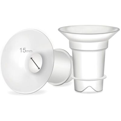 Maymom insertos de embudo 15 mm compatible con Medela y embudos de 24 mm Spectra Momcozy Willow; reduce de 24 mm a 15 mm; 2 piezas Maymom insertos de embudo 15 mm compatible con Medela y embudos de 24 mm Spectra Momcozy Willow; reduce de 24 mm a 15 mm; 2 piezas