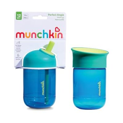 Munchkin Pack de 2 Perfect Angle Vaso con pajita y Miracle Vaso para bebé 296 ml Azul oscuro Munchkin Pack de 2 Perfect Angle Vaso con pajita y Miracle Vaso para bebé 296 ml Azul oscuro