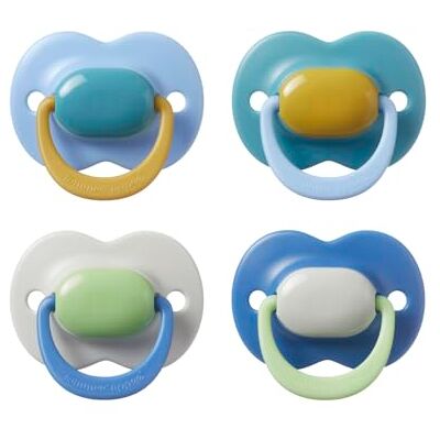 Tommee Tippee Ultimate Fit Chupete, 18-36 meses, paquete de 4 unidades, bloque de color, chupete de ortodoncia para bebés, tetina simétrica, agujeros de aire, silicona 100% libre de BPA, seguro para Tommee Tippee Ultimate Fit Chupete, 18-36 meses, paquete de 4 unidades, bloque de color, chupete de ortodoncia para bebés, tetina simétrica, agujeros de aire, silicona 100% libre de BPA, seguro para