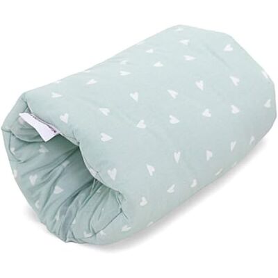 HOBEA-Germany Mini Almohada de Lactancia pequeña Almohada de Lactancia de Viaje en Diferentes diseños (Corazones Verde Pastel) HOBEA-Germany Mini Almohada de Lactancia pequeña Almohada de Lactancia de Viaje en Diferentes diseños (Corazones Verde Pastel)