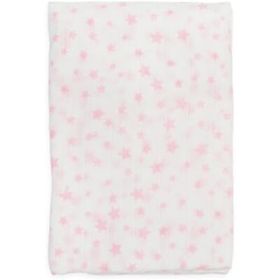 Ti TIN Muselina 100% Algodón 120 x 120 cm, Transpirable, Ligera y Suave, Ideal para bebés de 0-36 Meses, fácil Lavado y Secadora, Fabricada en España, Estampado de estrellitas Color Rosa Ti TIN Muselina 100% Algodón 120 x 120 cm, Transpirable, Ligera y Suave, Ideal para bebés de 0-36 Meses, fácil Lavado y Secadora, Fabricada en España, Estampado de estrellitas Color Rosa