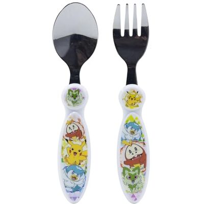Stor SET DE 2 CUBIERTOS METALICOS (CUCHARA Y TENEDOR) POKEMON Stor SET DE 2 CUBIERTOS METALICOS (CUCHARA Y TENEDOR) POKEMON