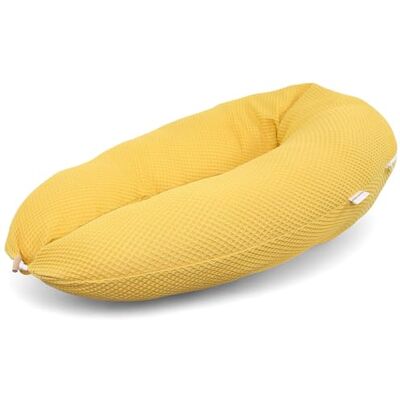 HOBEA-Germany Almohada de Lactancia 190 cm x 76 cm XXL Almohada de Embarazo Almohada para Dormir de Lado con Funda de algodón orgánico (Patrón de gofre Amarillo Mostaza) HOBEA-Germany Almohada de Lactancia 190 cm x 76 cm XXL Almohada de Embarazo Almohada para Dormir de Lado con Funda de algodón orgánico (Patrón de gofre Amarillo Mostaza)