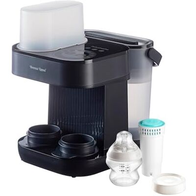 Tommee Tippee Calientabiberones Perfect Prep Pro con dispensador de leche en polvo, filtro de agua antibacteriano y asistencia personalizada en la app Tommee Tippee Calientabiberones Perfect Prep Pro con dispensador de leche en polvo, filtro de agua antibacteriano y asistencia personalizada en la app