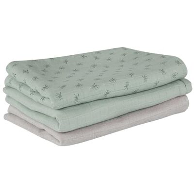 roba Conjunto de 3 Pañales de Tela Orgánicos Lil Planet 80 x 80 cm Reutilizable y Lavable Muselina Certificados GOTS y Oeko-Tex 100 Verde Helado roba Conjunto de 3 Pañales de Tela Orgánicos Lil Planet 80 x 80 cm Reutilizable y Lavable Muselina Certificados GOTS y Oeko-Tex 100 Verde Helado