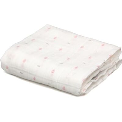 Kiokids Muselina Estampado Rosa 70% Bambú y 30% Algodón Ultra Suave, Antibacteriana y Termoclimática, +0 Meses Certificado OEKOTEX +0 Meses 120x120cm Kiokids Muselina Estampado Rosa 70% Bambú y 30% Algodón Ultra Suave, Antibacteriana y Termoclimática, +0 Meses Certificado OEKOTEX +0 Meses 120x120cm