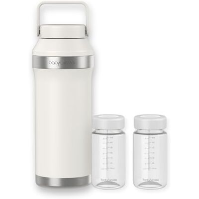 Baby Brezza Milk Cooler, Enfriador Portátil para Leche Materna, Botella Térmica Aislada para Viaje, a prueba de fugas, Gran Capacidad de 600ml, Enfiamiento Hasta 24h Baby Brezza Milk Cooler, Enfriador Portátil para Leche Materna, Botella Térmica Aislada para Viaje, a prueba de fugas, Gran Capacidad de 600ml, Enfiamiento Hasta 24h