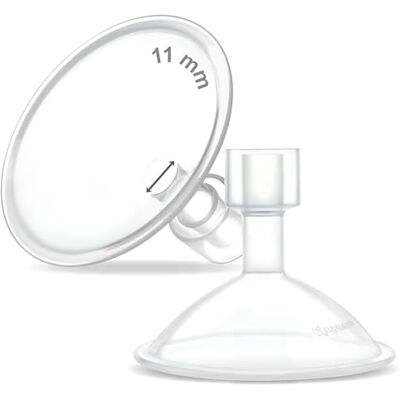 Maymom MyFit Crater escudos de 11 mm, diseño de dos piezas, tamaño pequeño, compatibles con Medela, aptos para conector MaxFlow Flex, pack de 2 Maymom MyFit Crater escudos de 11 mm, diseño de dos piezas, tamaño pequeño, compatibles con Medela, aptos para conector MaxFlow Flex, pack de 2