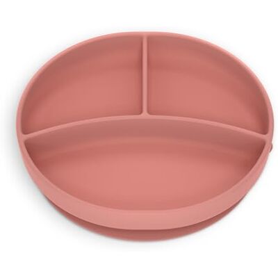 Plato de silicona Suavinex con divisores en Nude Plato de silicona Suavinex con divisores en Nude