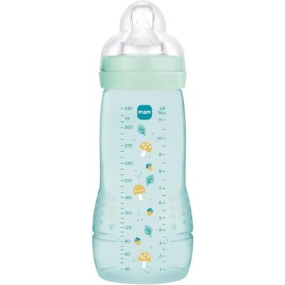 MAM Biberón, a partir de 6 Meses, 330ml, con Tetina X Especial Líquidos Espesos de Silicona de Fácil Aceptación, Fácil de Sostener, Fácil de Limpiar, Easy Active, Azul, Pack de 1ud MAM Biberón, a partir de 6 Meses, 330ml, con Tetina X Especial Líquidos Espesos de Silicona de Fácil Aceptación, Fácil de Sostener, Fácil de Limpiar, Easy Active, Azul, Pack de 1ud