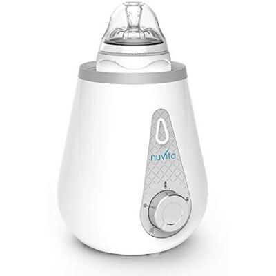 Nuvita 1165, 4 en 1 Calienta Biberones Eléctrico Portátil Bebé, Casa y Coche, Protección de Calentamiento Excesivo, Incluye Adaptador para Coche, Para Viaje, Leche y Alimentos, Marca EU, Blanco Nuvita 1165, 4 en 1 Calienta Biberones Eléctrico Portátil Bebé, Casa y Coche, Protección de Calentamiento Excesivo, Incluye Adaptador para Coche, Para Viaje, Leche y Alimentos, Marca EU, Blanco