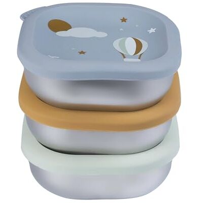 Béaba , Lote de 3 Tarros Comida Bebé Inox, Porciones Evolutivas Purés y Meriendas, Herméticos, Irrompibles, Microondas, Congelador, Sin BPA, Sin Olor, Cajas de Conservación Duraderas, 250 mL, Adventure Béaba , Lote de 3 Tarros Comida Bebé Inox, Porciones Evolutivas Purés y Meriendas, Herméticos, Irrompibles, Microondas, Congelador, Sin BPA, Sin Olor, Cajas de Conservación Duraderas, 250 mL, Adventure