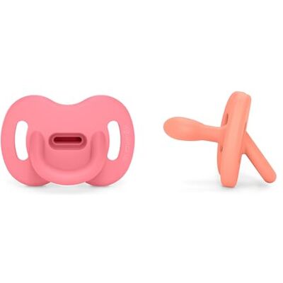 SUAVINEX , Pack 2 Chupetes Todo Silicona, para Bebés 6/18 Meses, Tetina Fisiológica Sx Pro, Súper Blandito y Flexible, Ideal para Dormir, Respeta el Desarrollo Bucodental, Colour Essence, Rosa SUAVINEX , Pack 2 Chupetes Todo Silicona, para Bebés 6/18 Meses, Tetina Fisiológica Sx Pro, Súper Blandito y Flexible, Ideal para Dormir, Respeta el Desarrollo Bucodental, Colour Essence, Rosa