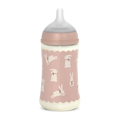 SUAVINEX , Biberón 270 ml con Tetina Fisiológica SX Pro de Silicona, con válvula Anticólico, de Flujo Medio (M), para Líquidos Densidad Media, Leche, Zumos o Agua. Bebés +3 Meses. Wonder Rosa SUAVINEX , Biberón 270 ml con Tetina Fisiológica SX Pro de Silicona, con válvula Anticólico, de Flujo Medio (M), para Líquidos Densidad Media, Leche, Zumos o Agua. Bebés +3 Meses. Wonder Rosa