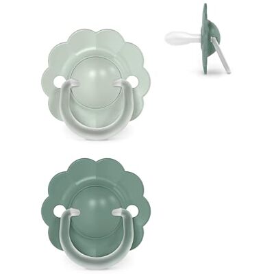 SUAVINEX , Pack 2 Chupetes Bebés 6/18 Meses, con Tetina Fisiológica de Silicona SX Pro, Simétrica, Plana y Flexible, Respeta el Desarrollo Bucodental, con Anilla, Evita Rozaduras, Wonder Verde SUAVINEX , Pack 2 Chupetes Bebés 6/18 Meses, con Tetina Fisiológica de Silicona SX Pro, Simétrica, Plana y Flexible, Respeta el Desarrollo Bucodental, con Anilla, Evita Rozaduras, Wonder Verde