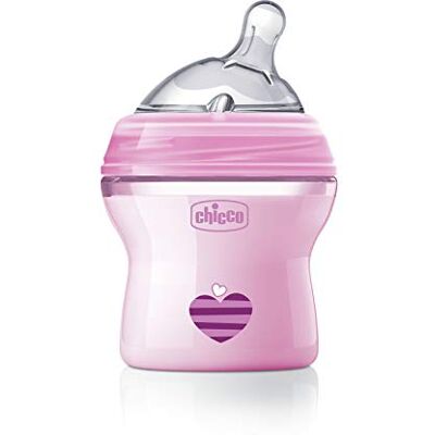 Artsana Chicco NaturalFeeling Biberón Anticólicos 0 Meses, 150 ml, con Tetina Inclinada de Silicona Suave y Doble Válvula Anti Cólicos, Alimentación Natural y Lactancia Mixta Rosa Artsana Chicco NaturalFeeling Biberón Anticólicos 0 Meses, 150 ml, con Tetina Inclinada de Silicona Suave y Doble Válvula Anti Cólicos, Alimentación Natural y Lactancia Mixta Rosa