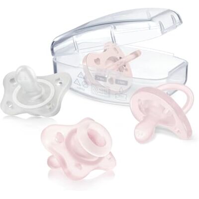 Chicco Kit Crecimiento Bebé 0-6 Meses Niña: Pack 4 Chupetes (0-2 y 2-6m) Silicona, Chupeta Recien Nacido y Bebe, Pacifier Fisiológico, Mordedores Bebe. Apoya el Desarrollo de la Boca Chicco Kit Crecimiento Bebé 0-6 Meses Niña: Pack 4 Chupetes (0-2 y 2-6m) Silicona, Chupeta Recien Nacido y Bebe, Pacifier Fisiológico, Mordedores Bebe. Apoya el Desarrollo de la Boca